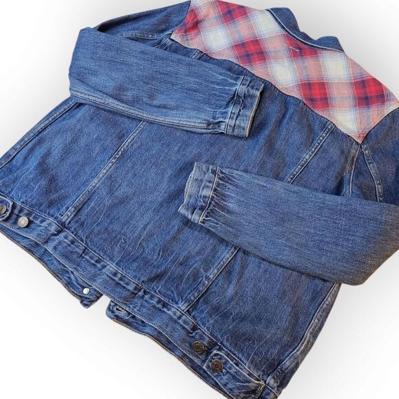 Gap Pendleton Denim Plaid Jean Jacket XLarge - Picture 9 of 13